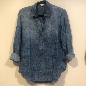 Cloth & Stone | Leopard Chambray Buttondown